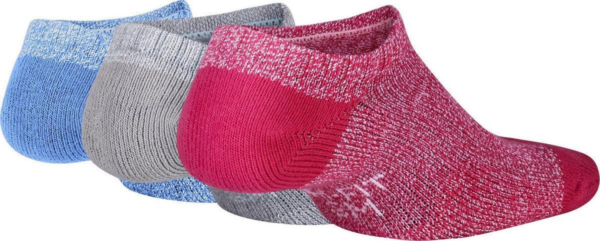 Носки детские Nike Dry Cushion No Show Junior 3-pack/pink/grey/blue