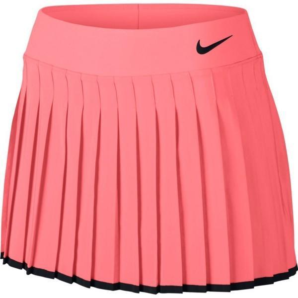 Теннисная юбка детская Nike Victory Skirt YTH lava glow/black