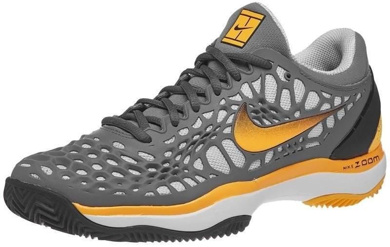Теннисные кроссовки мужские Nike Air Zoom Cage 3 Грунт cool grey/laser orange/black/white