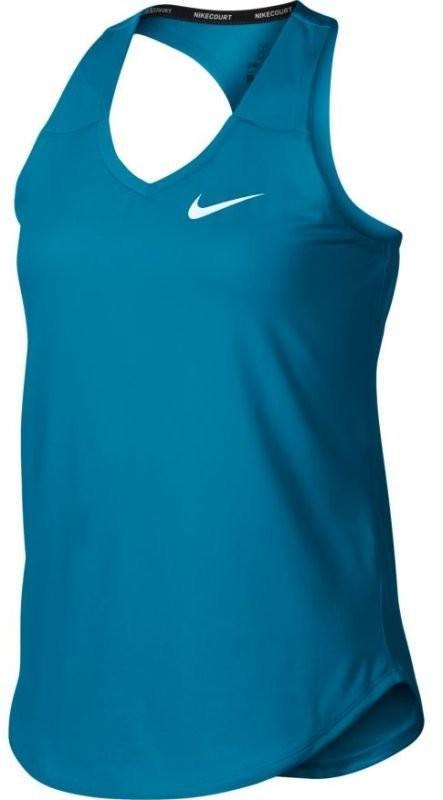 Теннисная майка для девочек Nike Girls Court Pure Tank neo turquoise/white