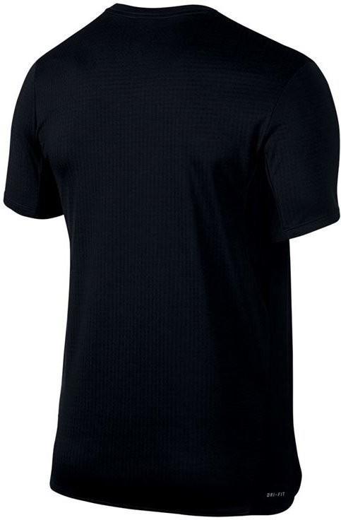 Теннисная футболка мужская Nike Challenger Crew black/gridiron/black