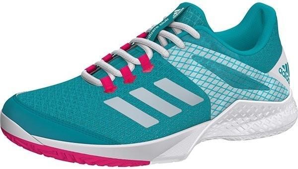 Теннисные кроссовки женские Adidas Adizero Club 2 W hi-res aqua/ftw white/shock pink