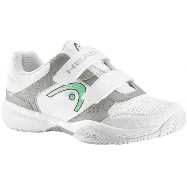 Детские теннисные кроссовки Head Lazer Velcro Junior white/green/grey