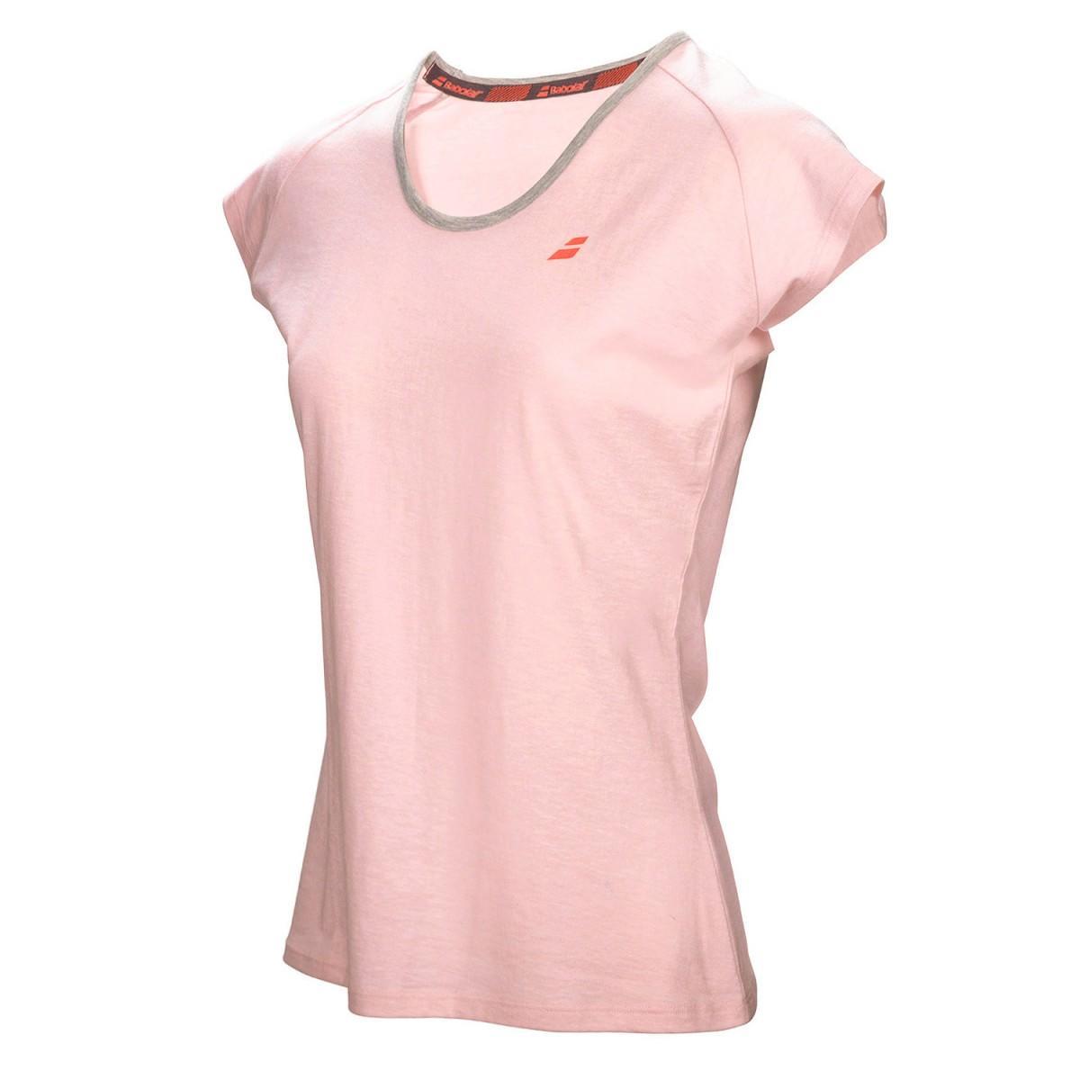 Теннисная футболка детская Babolat Core Tee Girl light pink