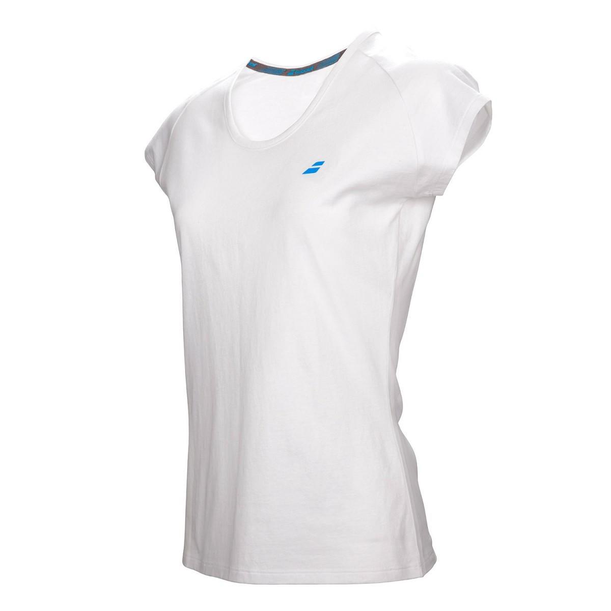 Теннисная футболка детская Babolat Core Tee Girl white