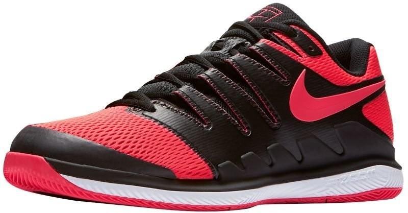 Теннисные кроссовки мужские Nike Air Zoom Vapor 10 HC black/solar red/white