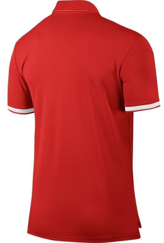 Тенісна футболка чоловіча Nike Court Dry Polo Team habanero red/white