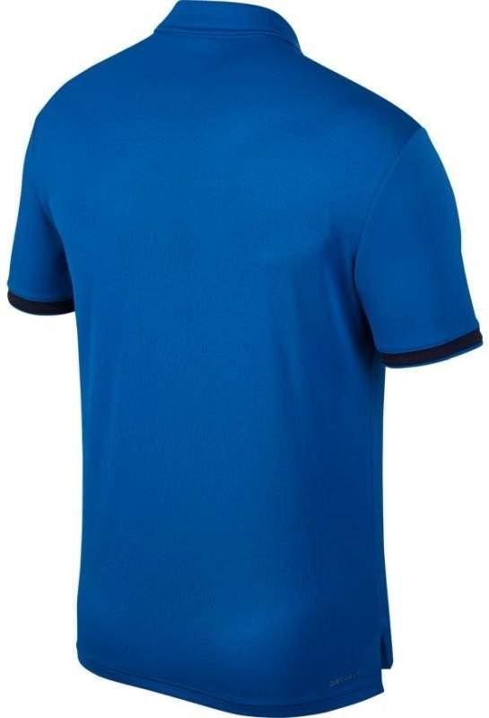 Теннисная футболка мужская Nike Court Dry Polo Team military blue/blackened blue