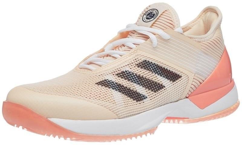 Теннисные кроссовки женские Adidas Adizero Ubersonic 3 W ГРУНТ ecru tint/chalk coral