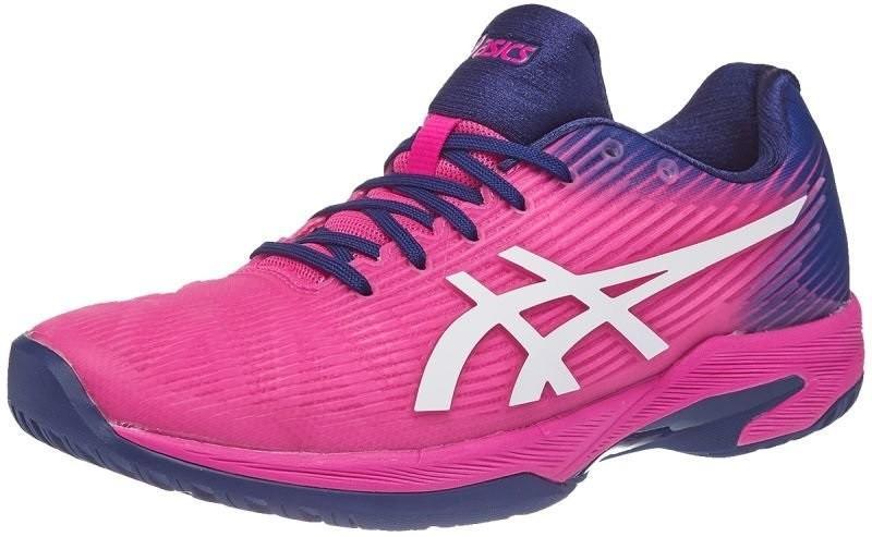 Теннисные кроссовки женские Asics Solution Speed FF W pink glo/white