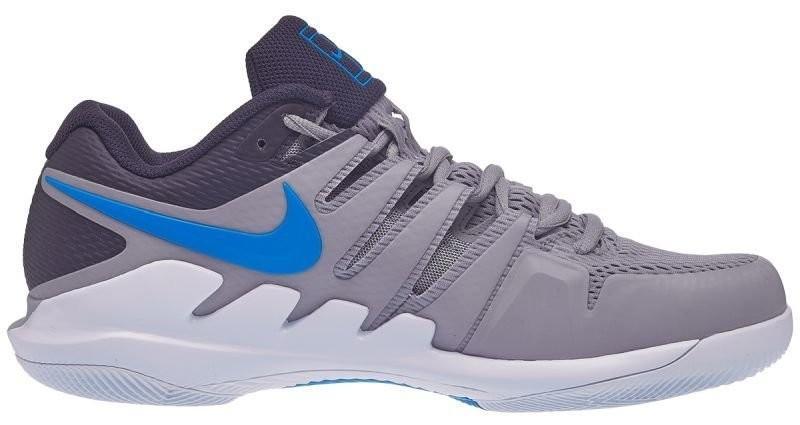 Детские теннисные кроссовки Nike Air Zoom Vapor 10 HC Jr atmosphere grey/photo blue