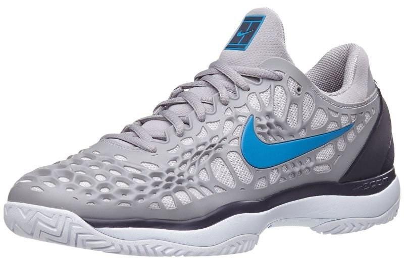 Теннисные кроссовки мужские Nike Air Zoom Cage 3 HC atmosphere grey/photo blue