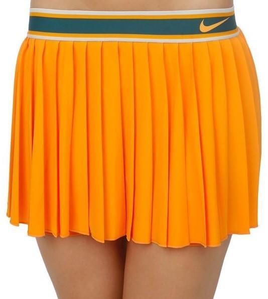 Тенісна спідничка жіноча Nike Court Victory Skirt orange peel/orange peel