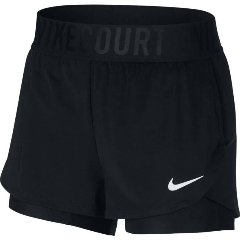 Теннисные шорты женские Nike Court Dry Ace Short black/white