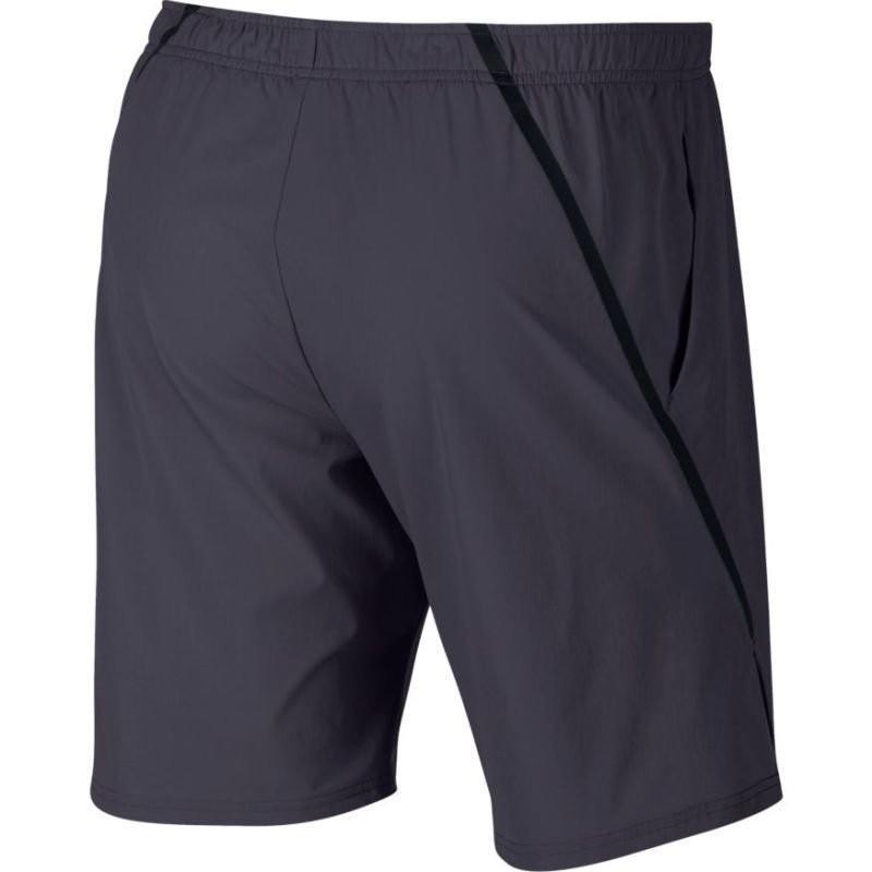 Теннисные шорты мужские Nike Flex Ace 9IN Short gridiron/gridiron/black
