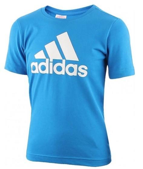 Теннисная футболка детская Adidas Tee Junior Essential Logo Blue/White