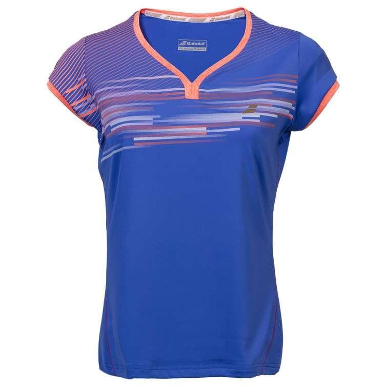 Теннисная футболка детская Babolat Performance Cap Sleeves Top Girl bright drive