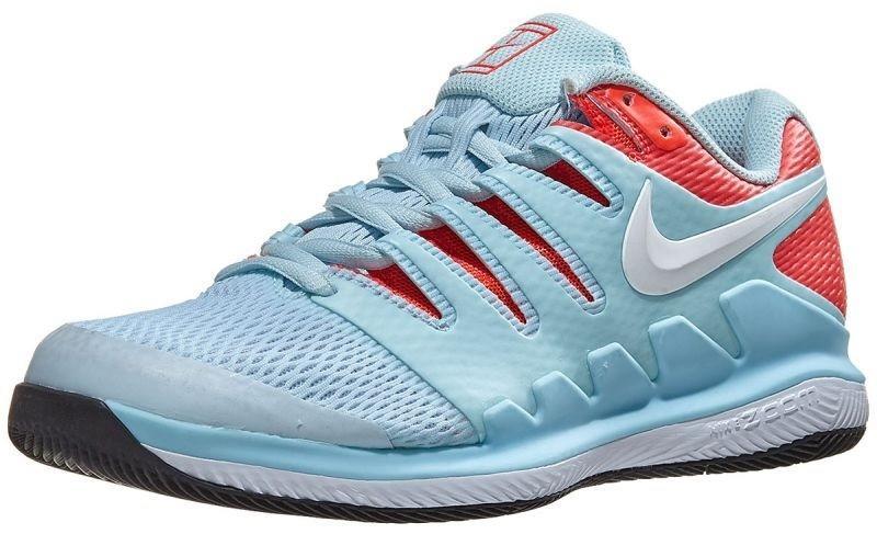 Теннисные кроссовки женские Nike WMNS Air Zoom Vapor 10 HC still blue/white