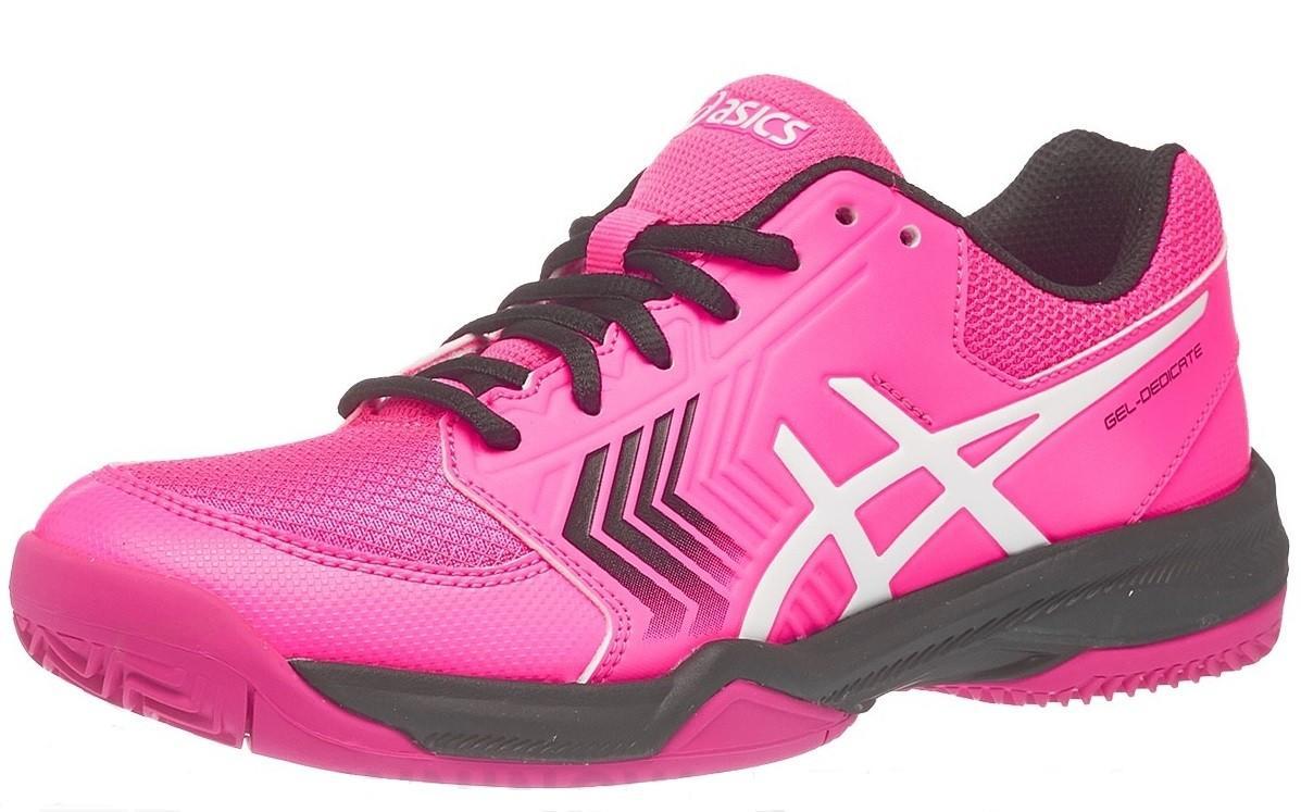 Теннисные кроссовки женские Asics Gel-Dedicate 5 ГРУНТ Pink/White/Black