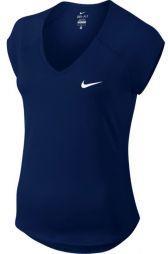 Тенісна футболка жіноча Nike Court Pure Top blue void/white