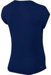 Тенісна футболка жіноча Nike Court Pure Top blue void/white