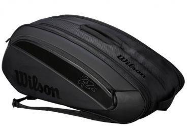 Теннисная сумка Wilson Federer DNA 12 Pk Bag 2019 black/black