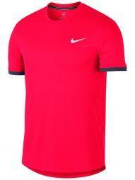Тенісна футболка чоловіча Nike Court Top SS bright crimson/gridiron