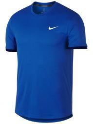 Теннисная футболка мужская Nike Court Top SS signal blue/blue void