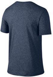 Тенісна футболка чоловіча Nike Dri-Fit SS Version 2.0 Tee obsidian heather/obsidian heather/matte si