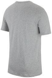 Тенісна футболка чоловіча Nike Court Logo Cotton Tee dark grey heather/dark grey heather