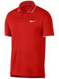 Тенісна футболка чоловіча Nike Court Dry Team Polo habanero red/white