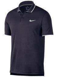 Тенісна футболка чоловіча Nike Court Dry Team Polo obsidian/white