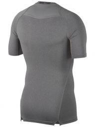 Термофутболка чоловіча Nike Pro Top SS Comp carbon heather/black