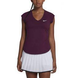 Теннисная футболка женская Nike Court Pure Top purple/white