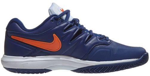 Тенісні кросівки чоловічі Nike Air Zoom Prestige Leather HC blue void/orange blaze/white Тенісні кросівки чоловічі Nike Air Zoom Prestige Leather HC blue void/orange blaze/white