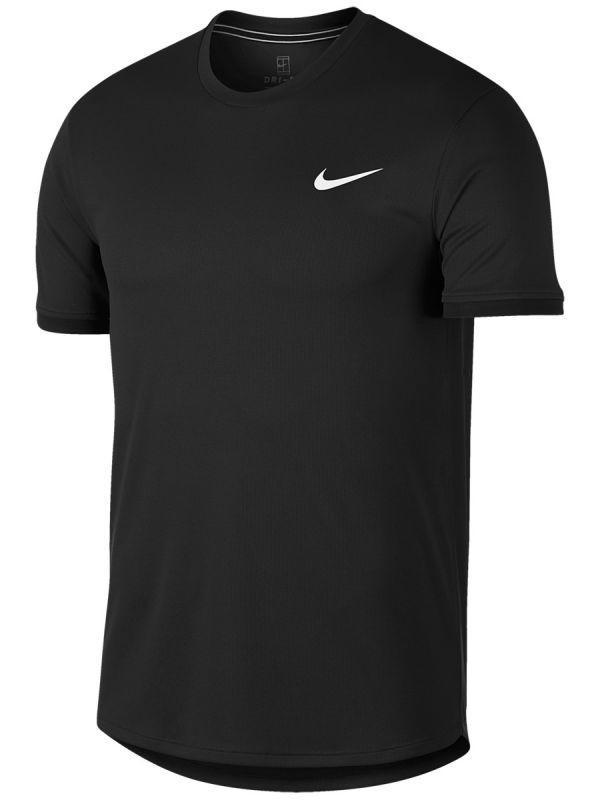 Теннисная футболка мужская Nike Court Top SS black