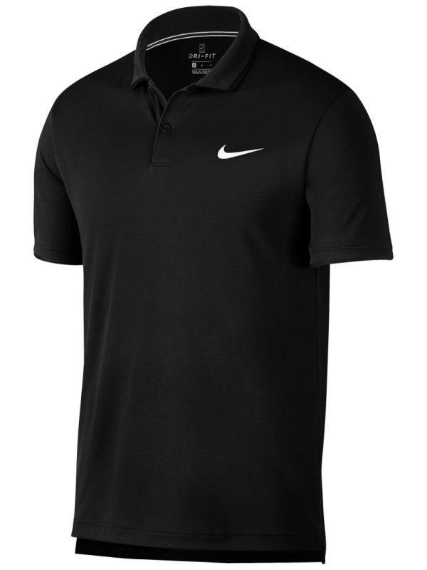 Теннисная футболка мужская Nike Court Dry Team Polo black/white