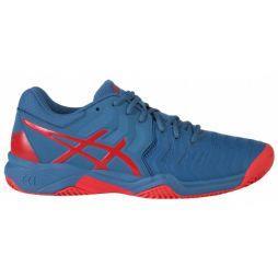 Детские теннисные кроссовки Asics Gel-Resolution 7 GS Грунт azure/red alert Детские теннисные кроссовки Asics Gel-Resolution 7 GS Грунт azure/red alert