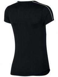 Теннисная футболка женская Nike Court Dry Top black/white