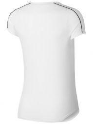 Теннисная футболка женская Nike Court Dry Top white/black