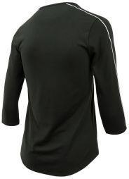 Теннисная футболка женская Nike Court Women 3-4 Sleeve Top black/white