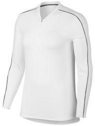 Теннисная футболка женская Nike Court Women Dry 1/2 Zip Top white/black