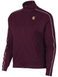 Кофта женская Nike Court Warm Up Jacket bordeaux/white