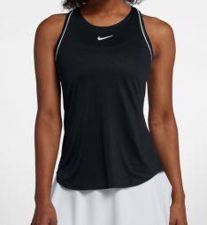 Теннисная майка женская Nike Court Dry Tank black/white Теннисная майка женская Nike Court Dry Tank black/white