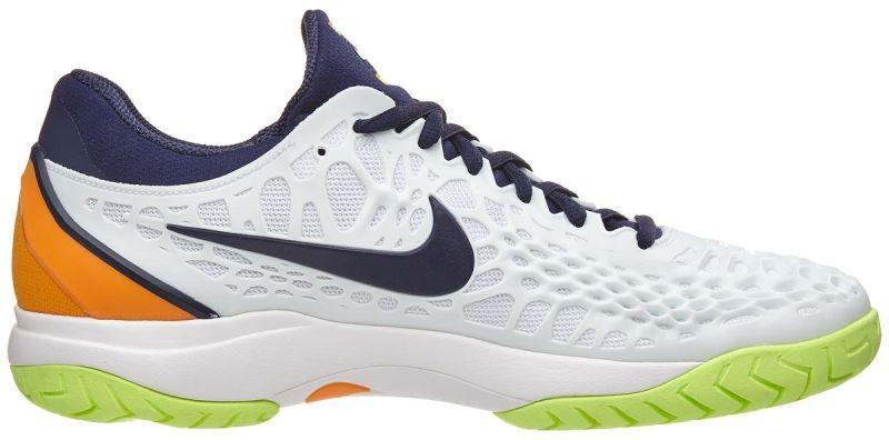 Теннисные кроссовки мужские Nike Air Zoom Cage 3 HC white/orange peel