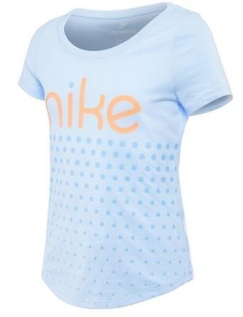 blue and orange nike shirt