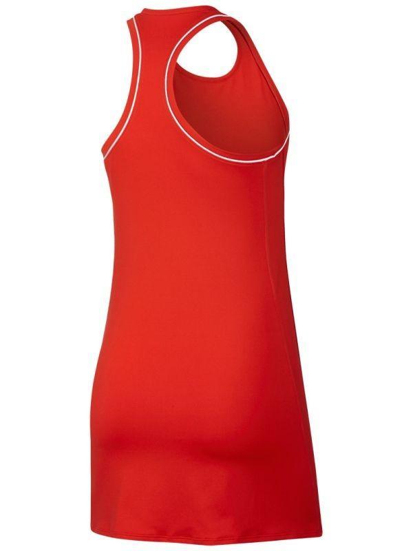 Теннисное платье женское Nike Court Dry Dress habanero red/white