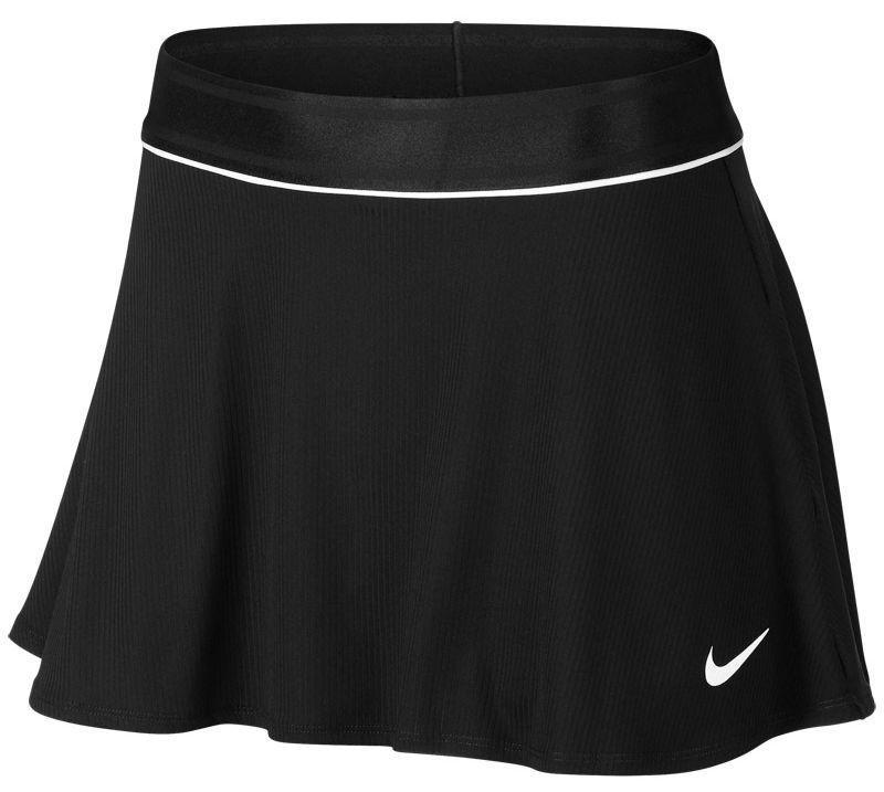 Теннисная юбка женская Nike Court Dry Flounce Skirt black/white