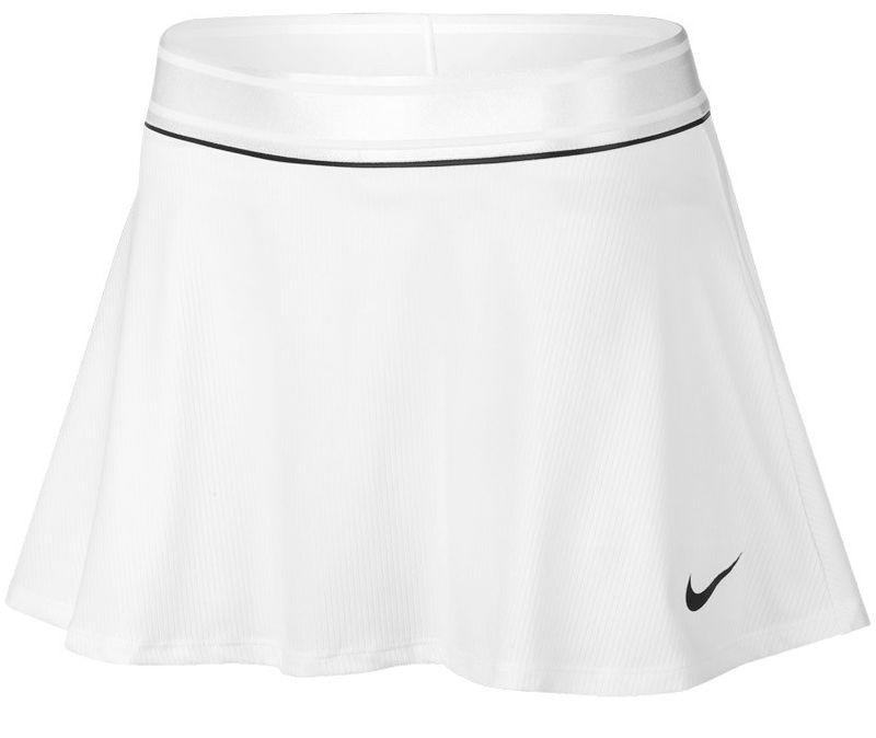 Теннисная юбка женская Nike Court Dry Flounce Skirt white/black