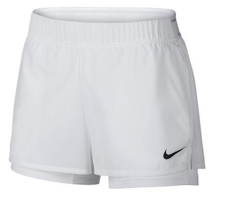Теннисные шорты женские Nike Court Flex Short white/black